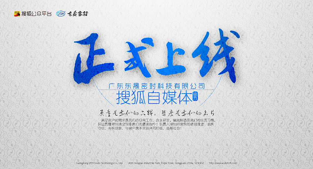 廣東東晟密封科技有限公司官方搜狐自媒體全面上線啦！歡迎您的到來(lái)