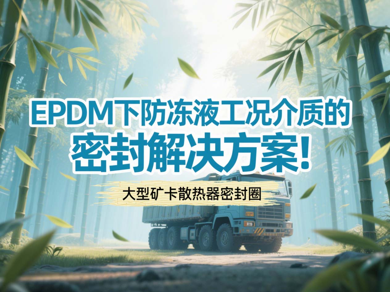 大型礦卡散熱器密封圈 ? EPDM下防凍液工況介質(zhì)的密封解決方案！
