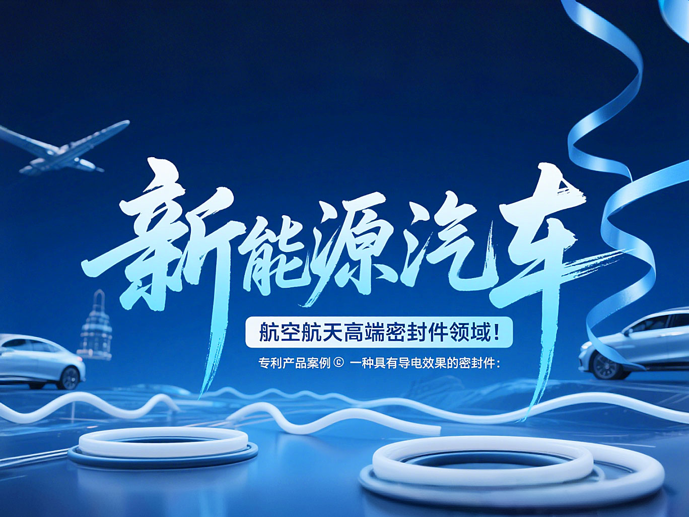 專利產(chǎn)品案例 ? 一種具有導電效果的密封件：新能源汽車+航空航天高端領域！