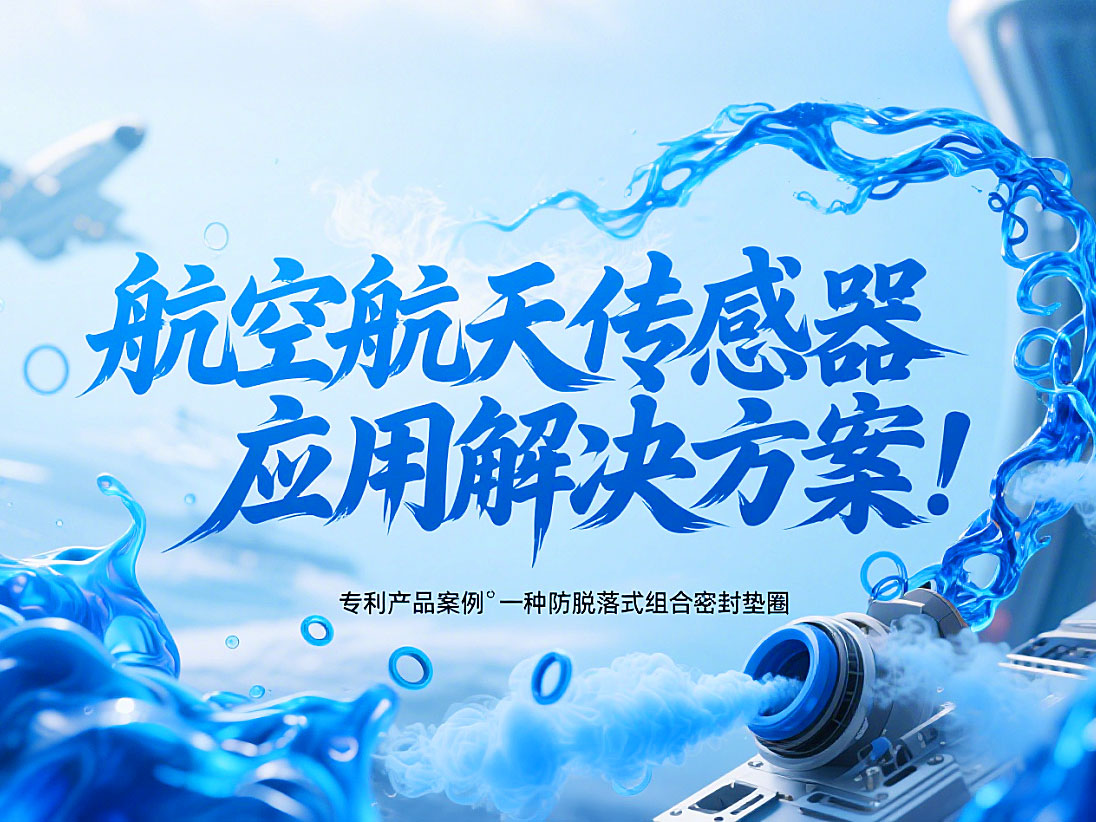 專利產(chǎn)品案例?一種防脫落式組合密封墊圈：航空航天傳感器應(yīng)用解決方案！