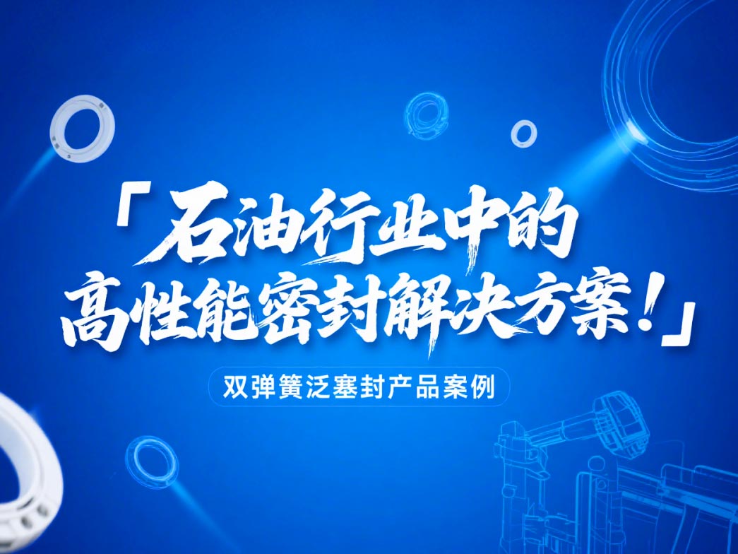 ?雙彈簧泛塞封產(chǎn)品案例 ? 石油行業(yè)中的高性能密封解決方案！?