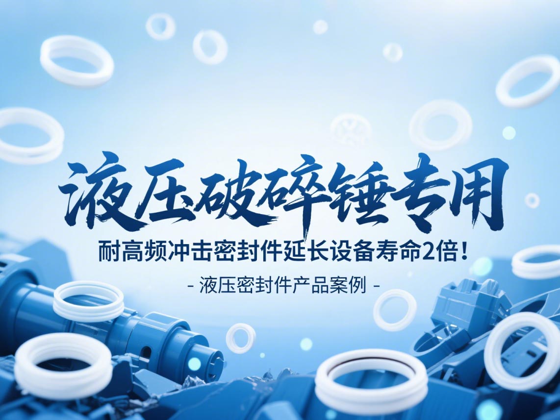 液壓破碎錘專用！耐高頻沖擊密封件延長設(shè)備壽命2倍！