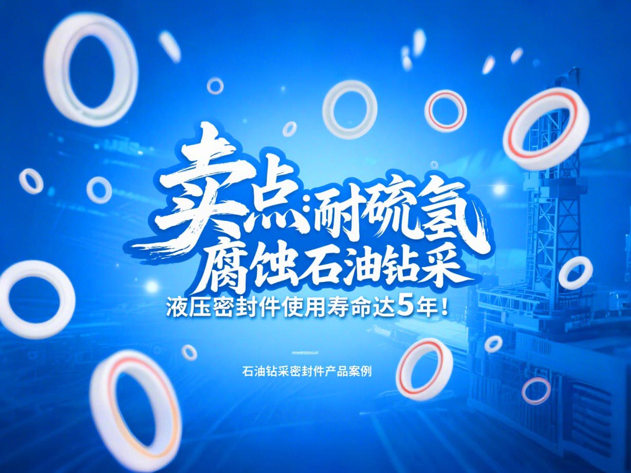 賣點?：耐硫化氫腐蝕！石油鉆采液壓密封件使用壽命達5年！
